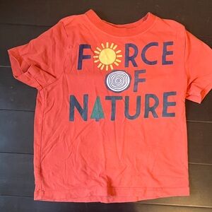 Hanna Andersson Orange 'Force of Nature' Kids Tee